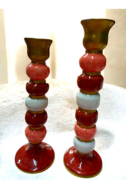 ARBE Art Gallery Seramik 2'li Şamdan