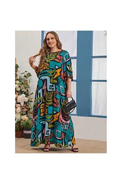 OEM Rochie Mulvari cu imprimeu floral mărime mare, toamnă
