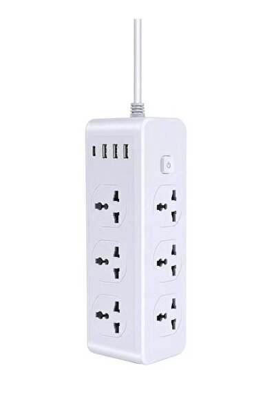 Generic Heavy-Duty Power-Socket D13 – 6 Universal AC Sockets, 3000W Capacity