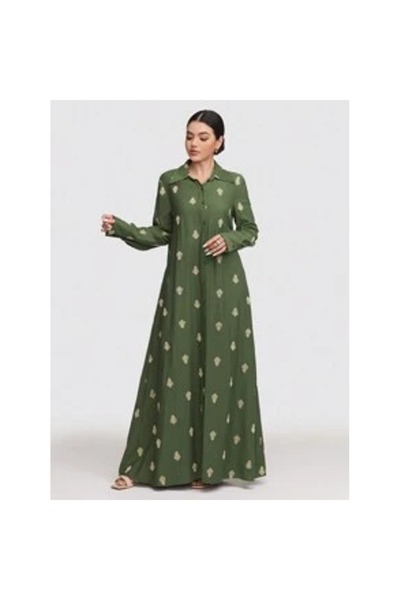 OEM Rochie Abaya lungă, casual, cu mânecă lungă și un singur nasture, pentru ...