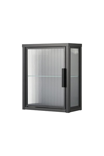 IKEA Modern Siyah Banyo Rafı 36x18 - Şık Banyo Aksesuarı