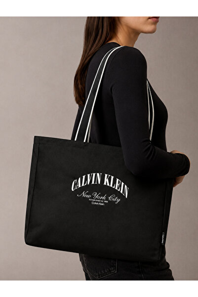Calvin Klein Kadın Siyah Tote Çanta Graphic Capsule LV04D3348G