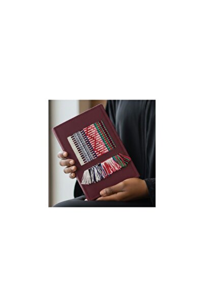 AMAD CRAFT دفتر ملاحظات من الجلد المعاد تدويره مزين بسادو مصنوع يدويًا