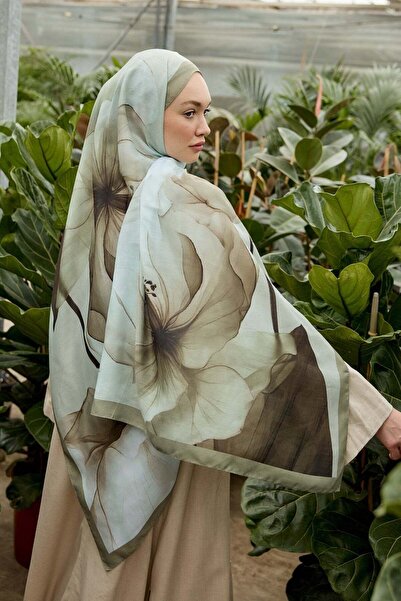 A/F fezah prive Garden Of Grace Desen Şal Olive