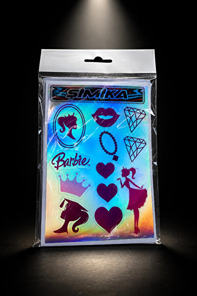 şimika tuning tuningmarketim Barbi̇ Hologram 10X15 cm Quality Printed Sticker...