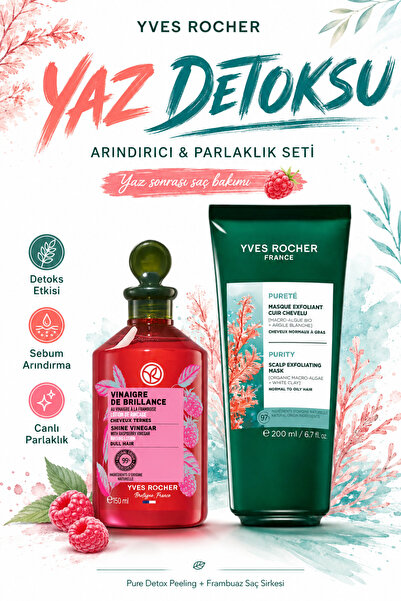 Yves Rocher Yaz Detoksu Ve Parlaklık Saç Bakım Seti - Okyanus Algli Peeling V...