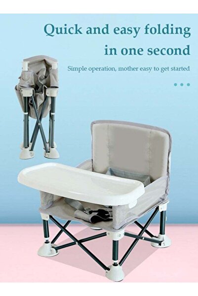 Qadro Baby Travel Booster Seat, compact toddler feeding chair, portable child...