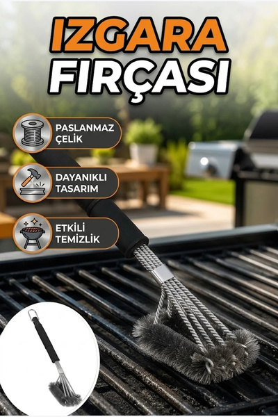 canrodi Stainless Steel Wire Long Handle Grill and Bbq Cleaning Brush