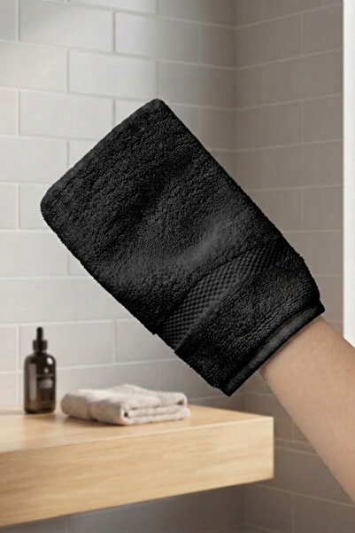 Anılsan Towel Bath Washcloth 15X25Cm -Black 100% Cotton