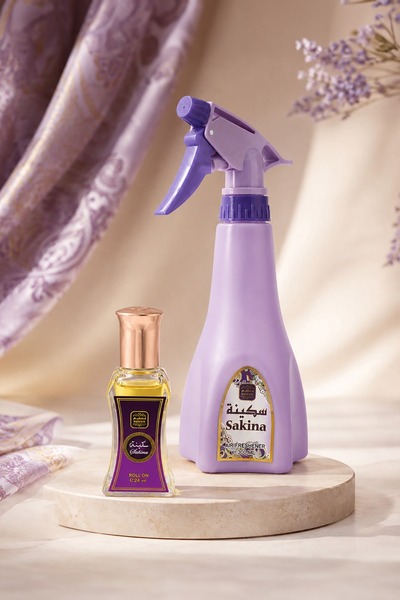 Naseem Sakina Fragrance Duo | Roll-On 24ml + Air Freshener 300ml