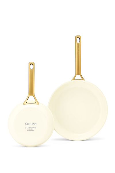 Greenpan Padova Cream 2-Piece Pan Set 20 cm and 26 cm |   Thermolon ™   Ceram...