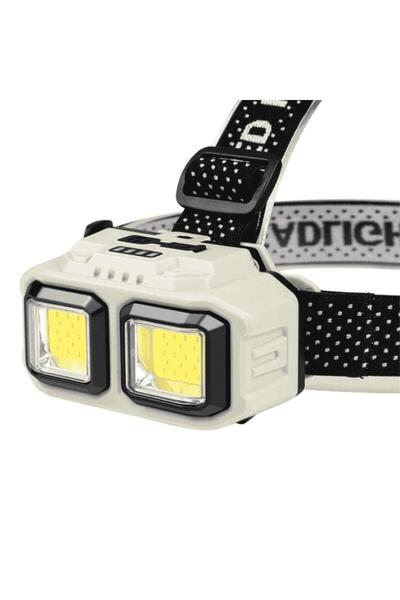 Tradeo Rechargeable LED Front Light 6W, Dual COB Headlamp with Remote Lightin...