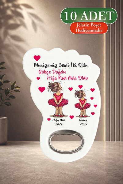 Ayak Magnet Açacak, Yenidoğan, Doğum Günü, Bebek Mevlidi, Hastane Çıkışı, Hediyelik (10 ADET)