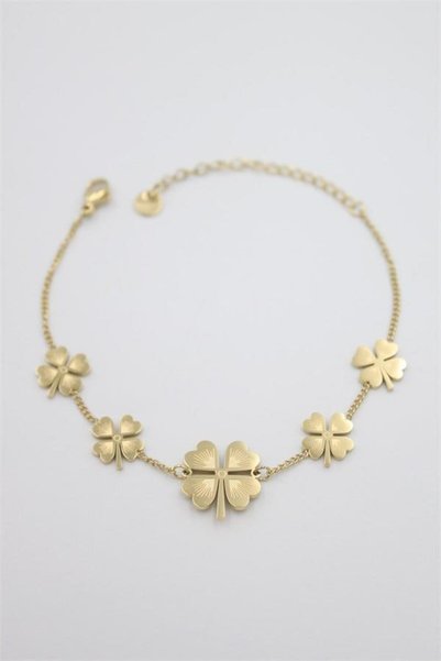 Ethab Ticaret Glb-stl41414 clover bracelet - gold