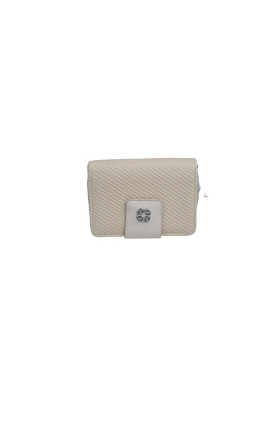 dukidasoturkiye Duki Daso Women's Off-White Wallet with Zipper and Card Holde...