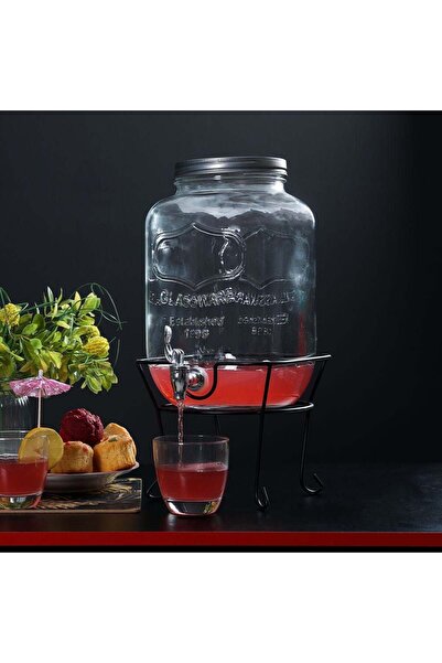 ORCHID 8 Liter Beverage Dispensar With Stand Wy8527, Drinkware Set For Coffee