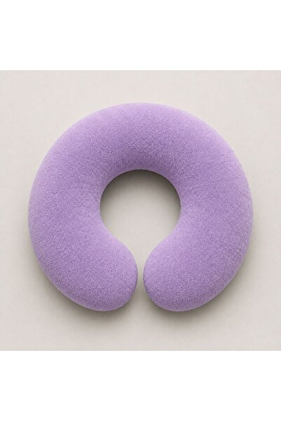 Perababy Adult Neck Pillow 35 cm Bagel Pillow Velboa Velvet Fabric Bead Fiber...