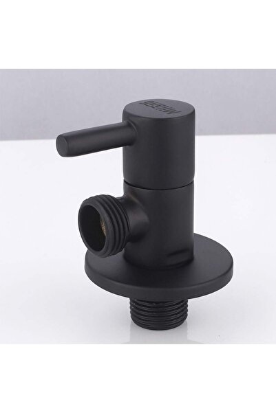 Milano Eagle Angle Valve Matt Black, Plumbing Valve For Washroom Water Control
