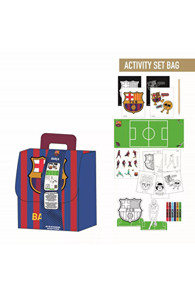 FC BARCELONA Album de colorat și activități pentru rucsac