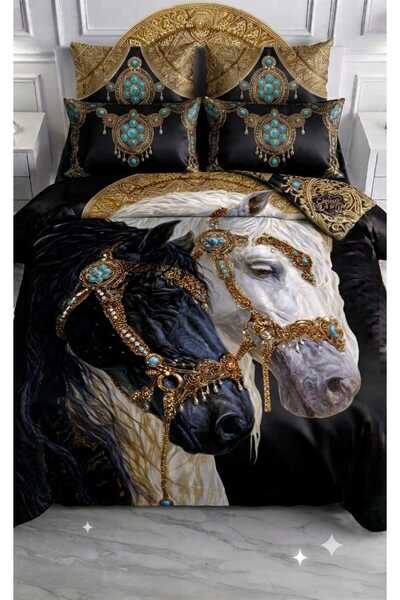 Elmas Dizayn Special Design Brand 240*260 cm Double Duvet Cover Set Organic C...