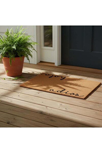 Danube Home Hola Anti Slip Washable Door Mat 50x75Cm Natural, Safe Box For Do...