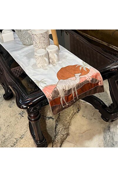 Danube Home Gleam Velvet Tabel Runner White 33x180Cm, Interior Furniture For ...