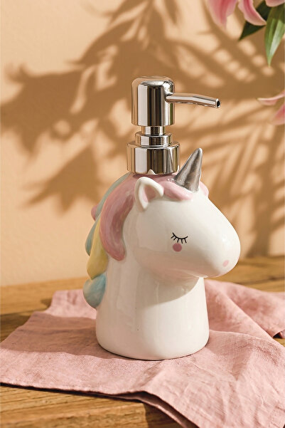 Kitchen Life 350 ml Countertop Ceramic Zuzu Liquid Soap Dispenser and Deterge...