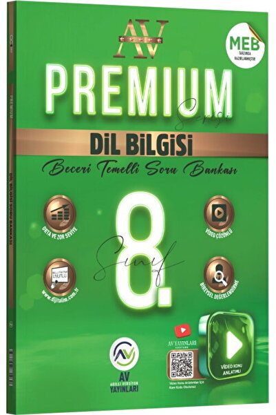 Av Akıllı Versiyon Yayınları Av Yayınları 8. Sınıf Dil Bilgisi Premium Beceri...