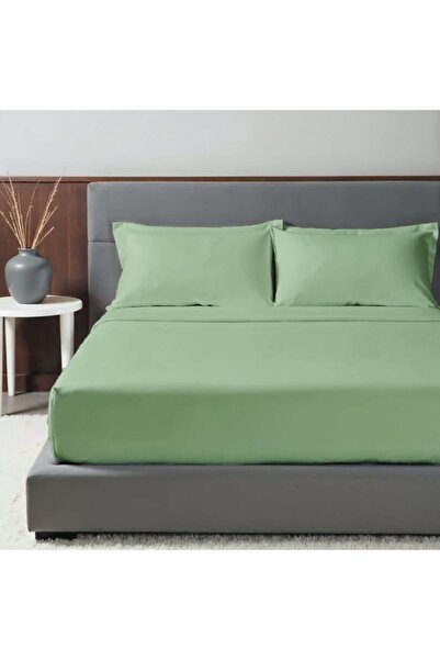 Danube Home Kids 120x200 Solid Fitted Sheet-Lt.Green, Home Decor Piece For Di...