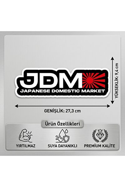 StickerLAB Araba Sticker Yırtılmaz Islanmaz JDM Araba Etiket Japon