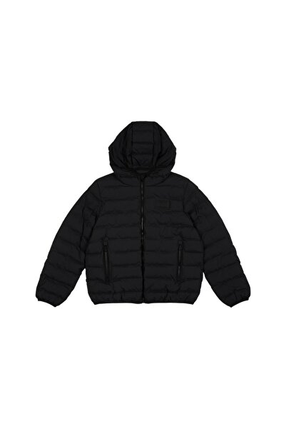 EA7 Geaca baieti MOUNTAIN WINTER JACKET BOY, Poliester, Negru, 164 CM