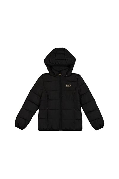 EA7 Geaca sport copii EA7, serie train logo, neagra, 164 CM