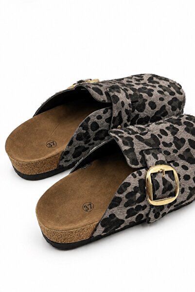 İX Petra Women's Gray Orthopedic Sole Comfortable Fit Non-Slip Sole Soft Lightweight Daily Indoor Dowry Slippers