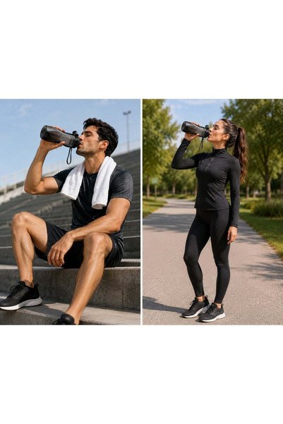 Home By SS Sports Water Bottle - 1000ml Leak Proof Gym Bottle, BPA Free, Food Grade Plastic and Silicone, Ideal for Hydration at the Gym, Office, or On-the-Go