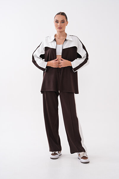 Mega Life Cupra Fabric Garnished Zippered Oysho Set