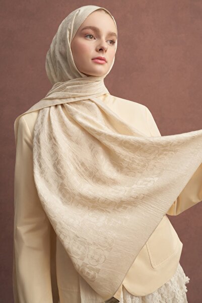carell Noire Pattern Liora Cotton Shawl Beige