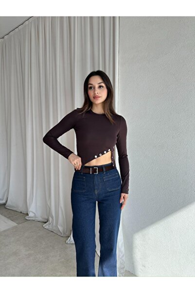 Mooi Butik Bluză PEGGY 8503 - Maro amar