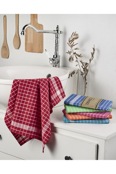 Denizli Concept Checkered 6-Piece Drying Cloth
