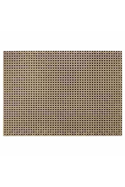 Epinox PVC Amerikan Servis 30x45 cm Bej Kahve Hasır Dokuma Desenli