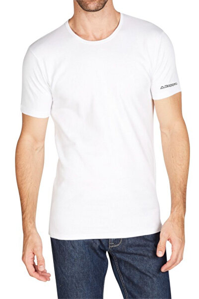 Kappa Tricou cu decolteu la baza gatului Kappa, K1305, Alb, 2XL intl