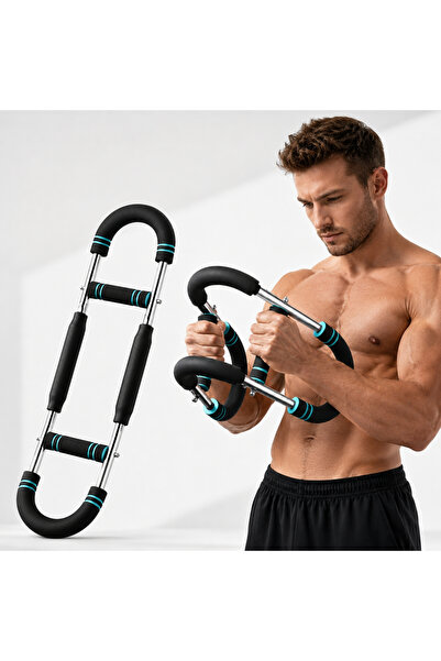 Coverzone Ayarlanabilir Kol ve Göğüs Egzersiz Aleti, U Şekilli Kol Gücü Antrenörü, Üst Vücut Kas Geliştirme Fitness Spor Ekipmanı, Evde Antrenman Aleti, LBCE100
