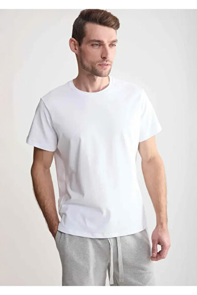 Generic Brand Tricou Barbati, Naviale, Regular Man Charlie, XL, Alb, Bumbac P...