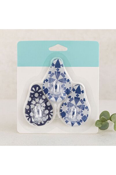 Royaleks Adhesive Mica Crystal Plastic Hanger Set of 3