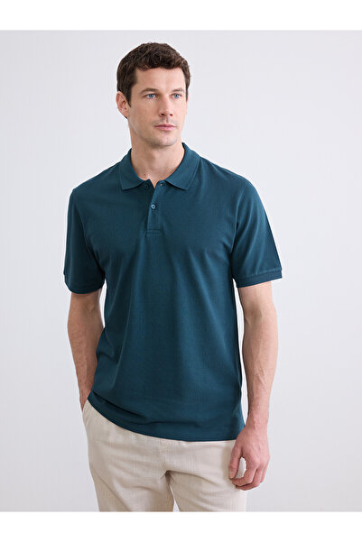 LC Waikiki Trendlucky with a Difference Polo Collar Pique Men's T-Shirt