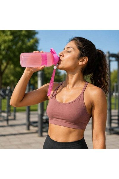 Home By SS Sports Water Bottle - 1000ml Leak Proof Gym Bottle, BPA Free, Food Grade Plastic and Silicone, Ideal for Hydration at the Gym, Office, or On-the-Go