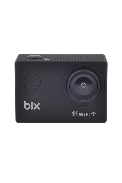 Bix Pulse2 4K 30FPS 20MP Wi-Fi Aksiyon Kamerası 30 Metre Su Geçirmez Kılıflı ...