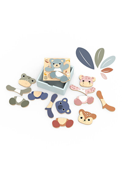 Speedy Monkey Mix & Match Wooden Puzzle, for Boy, Girl ages 1 - 3, 3 - 6