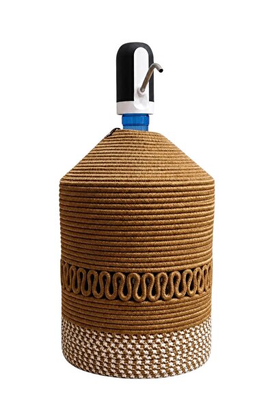 Comfort Craft Husă pentru sticle cu aspect de răchită de iută |   Husă lavabi...