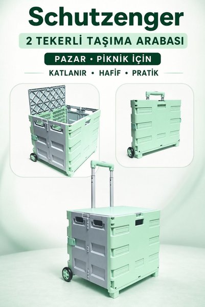 SCHUTZENGER İKİ TEKERLEKLİ TAŞIMA ARABASI PAZAR PİKNİK PRATİK ÇÖZÜM KATLANIR ...
