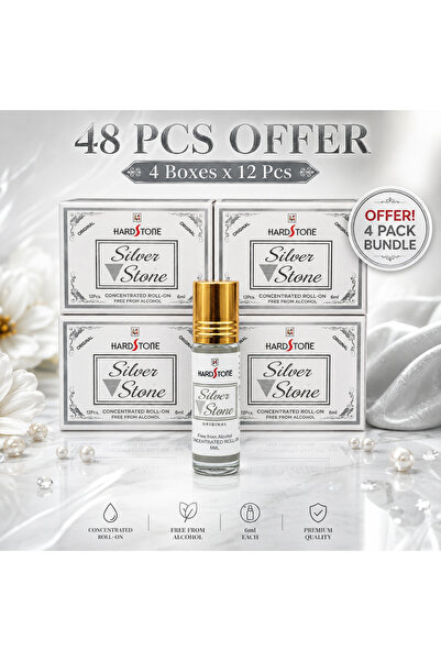 HARD STONE Silver Stone Attar Perfume Roll-On 6ml